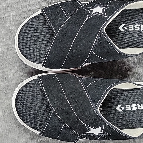 NWOT Converse / Chucks All Star Slip On Sandles Shoes Black & White Size 7 - Picture 3 of 8